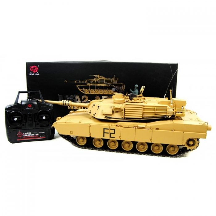 Heng Long M1A2 Abrams RC Tank 2.4ghz 1/16th Scale with steel